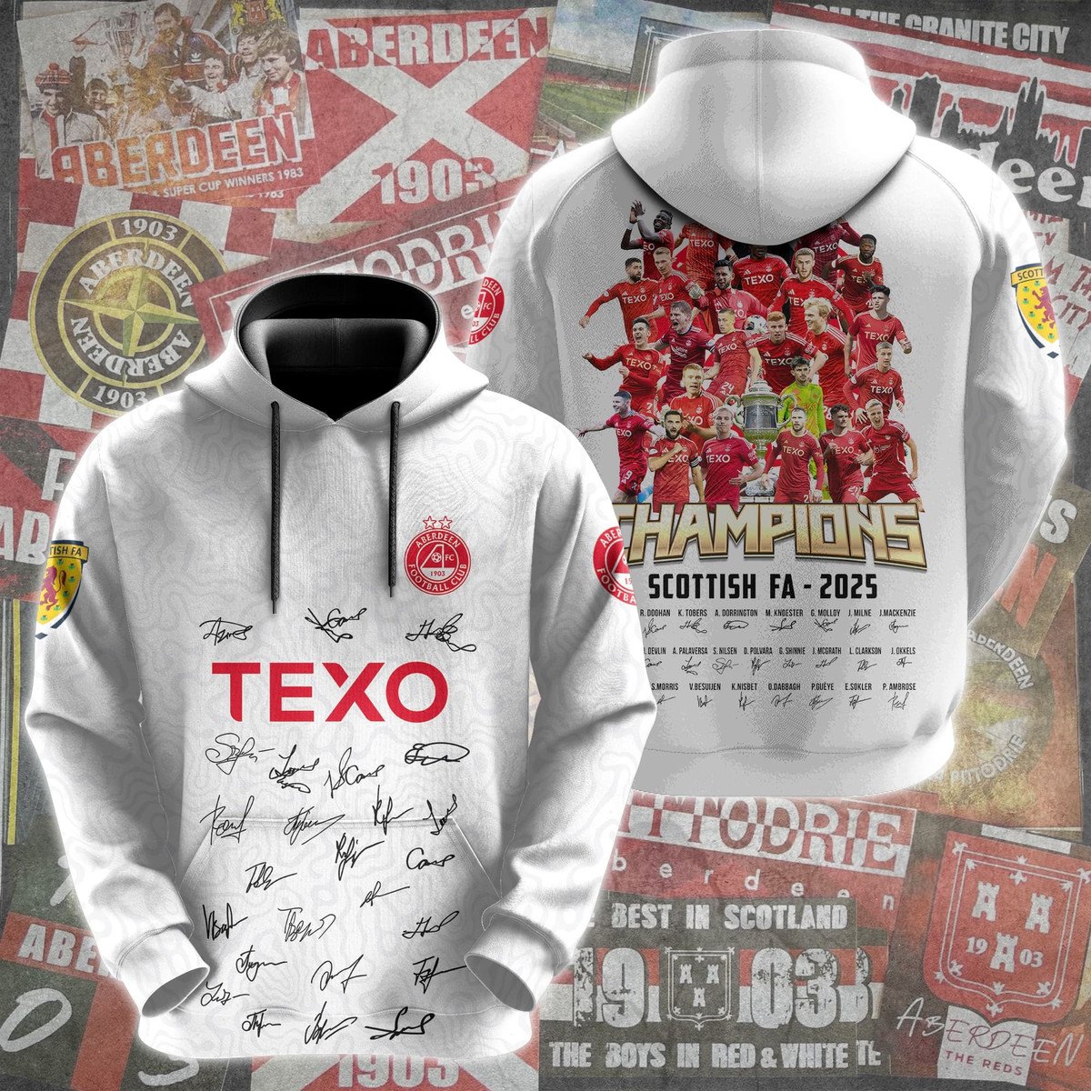 The Champions of Scotland – Aberdeen 2025 Hoodie