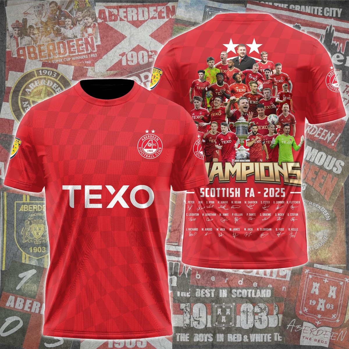 The Champions of Scotland – Aberdeen 2025 T-Shirt