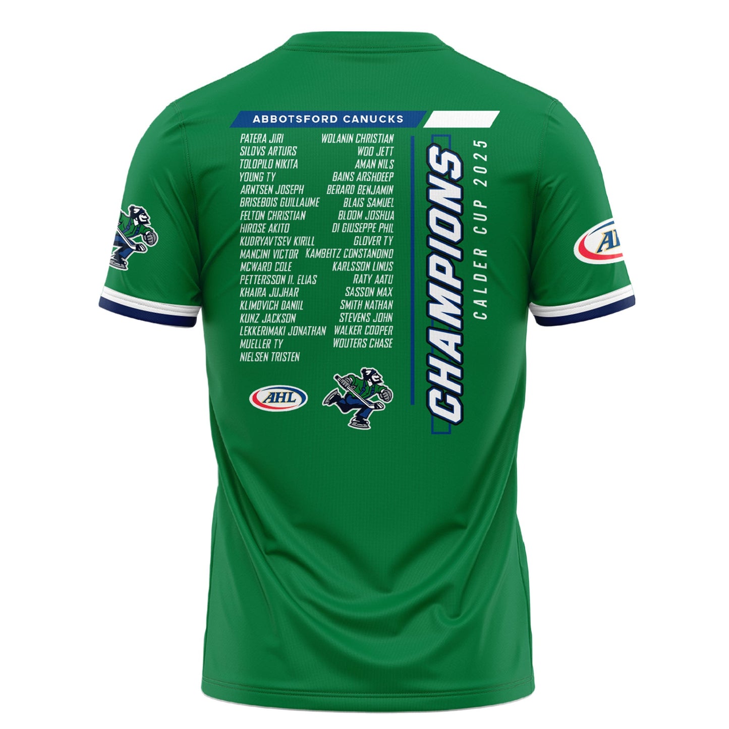 Abbotsford Canucks 2025 AHL Champions Tshirt Editions Limited