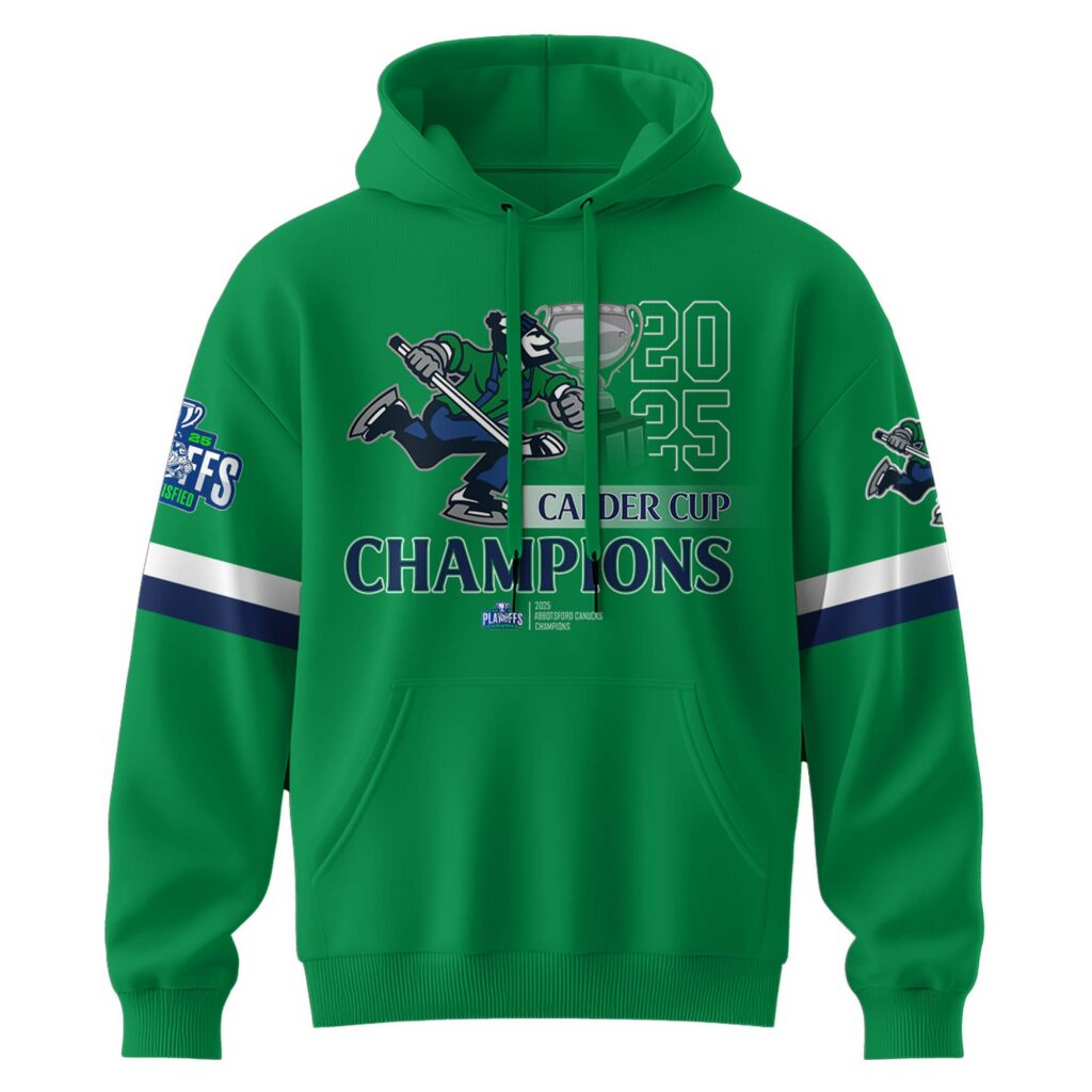 Abbotsford Canucks AHL Champions Cup 2025 Hoodie Limited