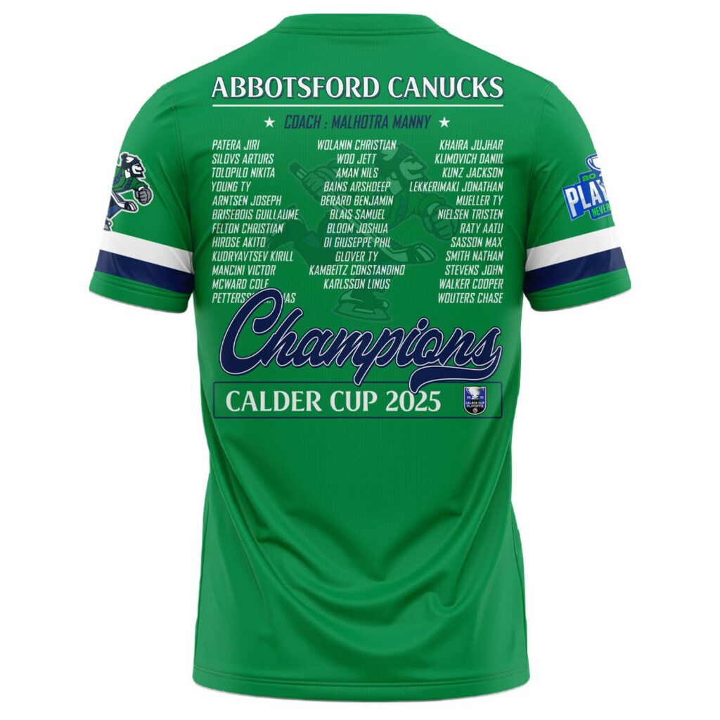 Abbotsford Canucks AHL Champions Cup 2025 Tshirt Limited