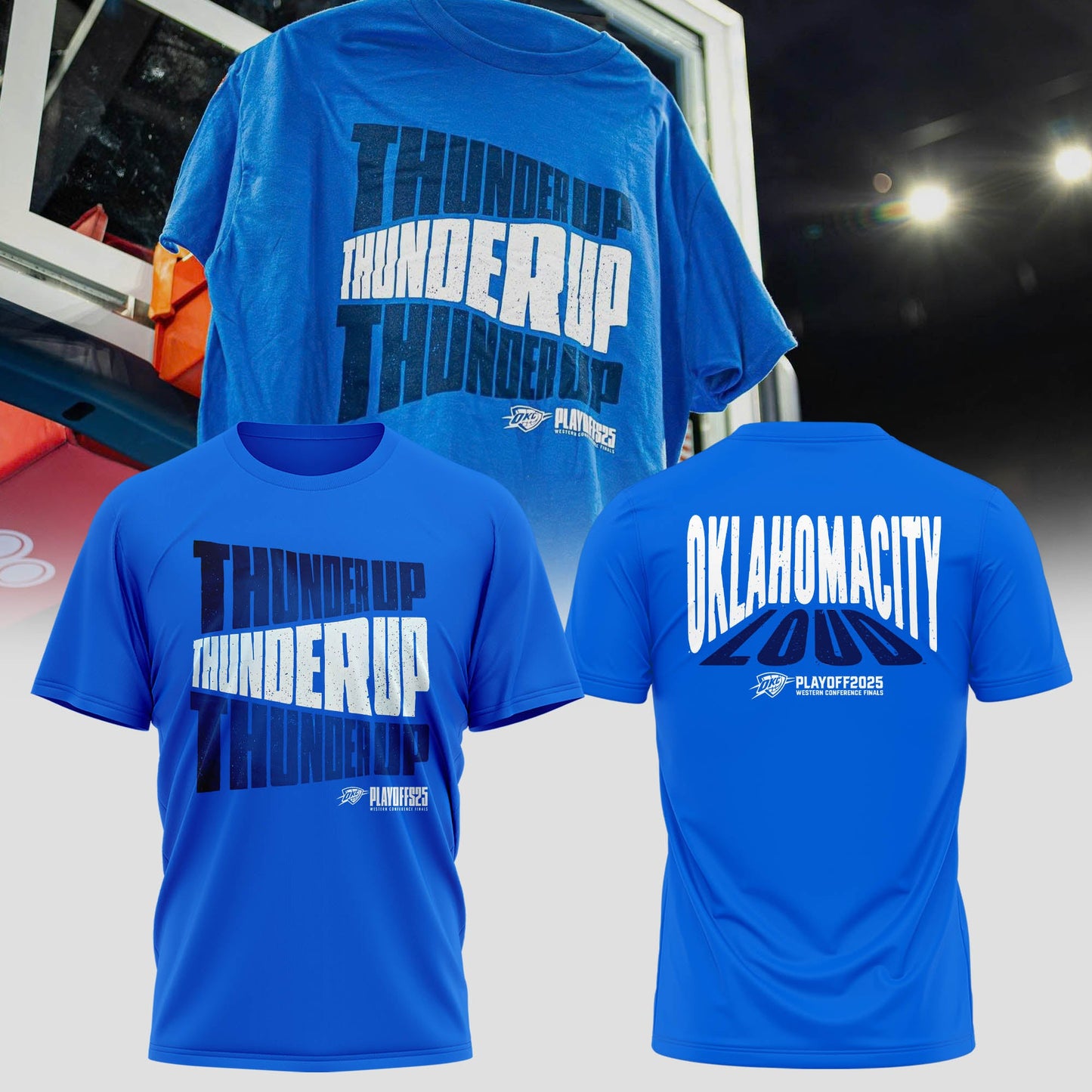 The 2025 Oklahoma City Thunder playoff Tshirt