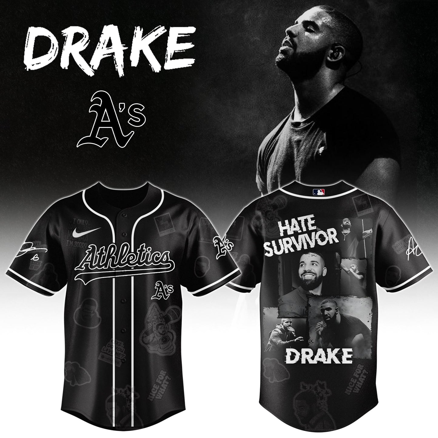 A t h l e t i c s x Drake Chromakopia The World Tour 2025 Jersey Editions Limited +Selling Out Fast