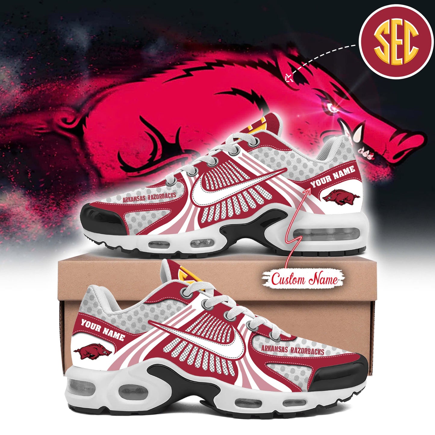 Arkansas Razorbacks New Shoes