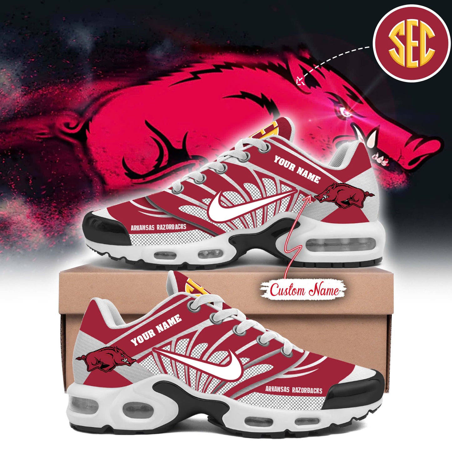 Arkansas Razorbacks New Shoes