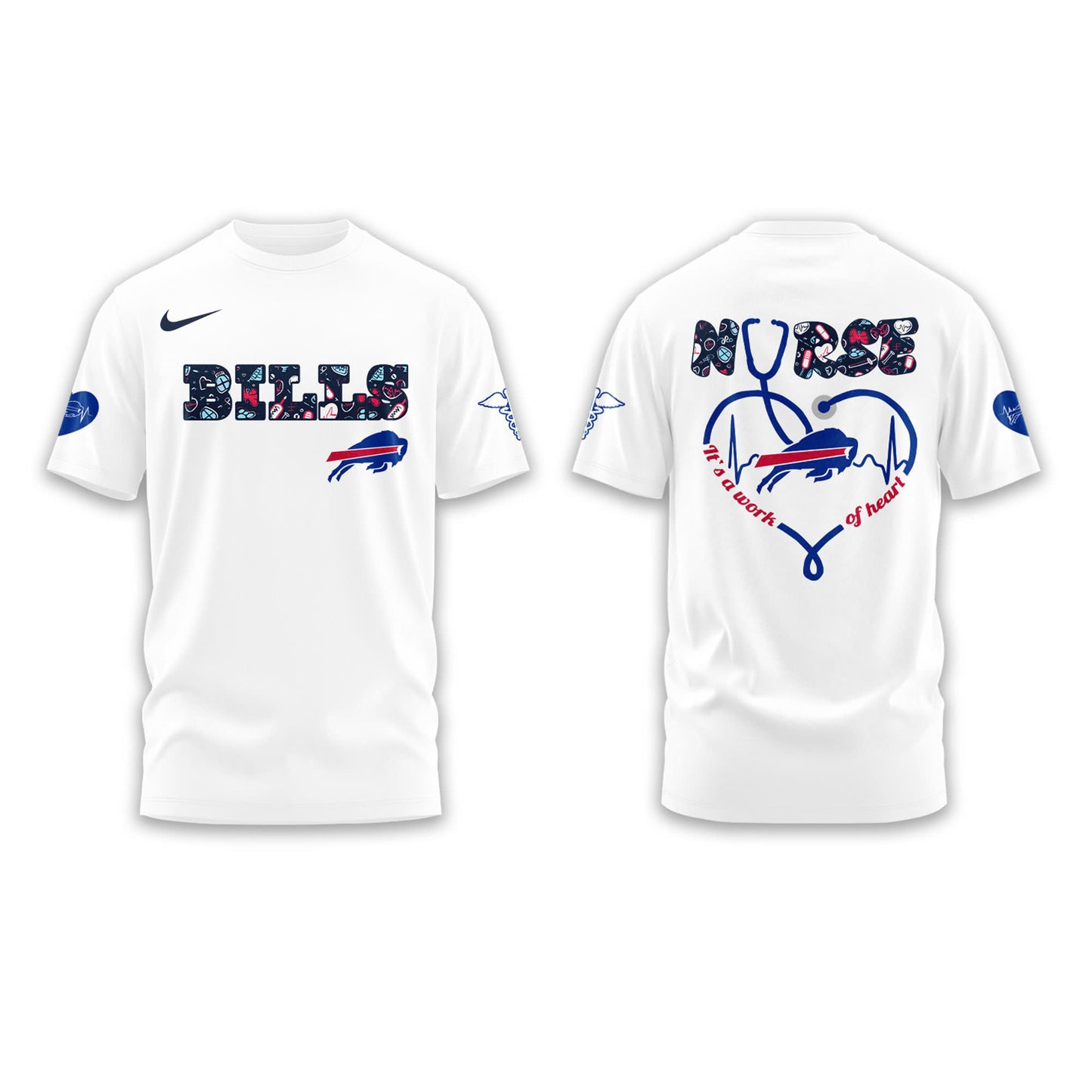 Buffalo Bills NURSES NIGHT Combo Tshirt