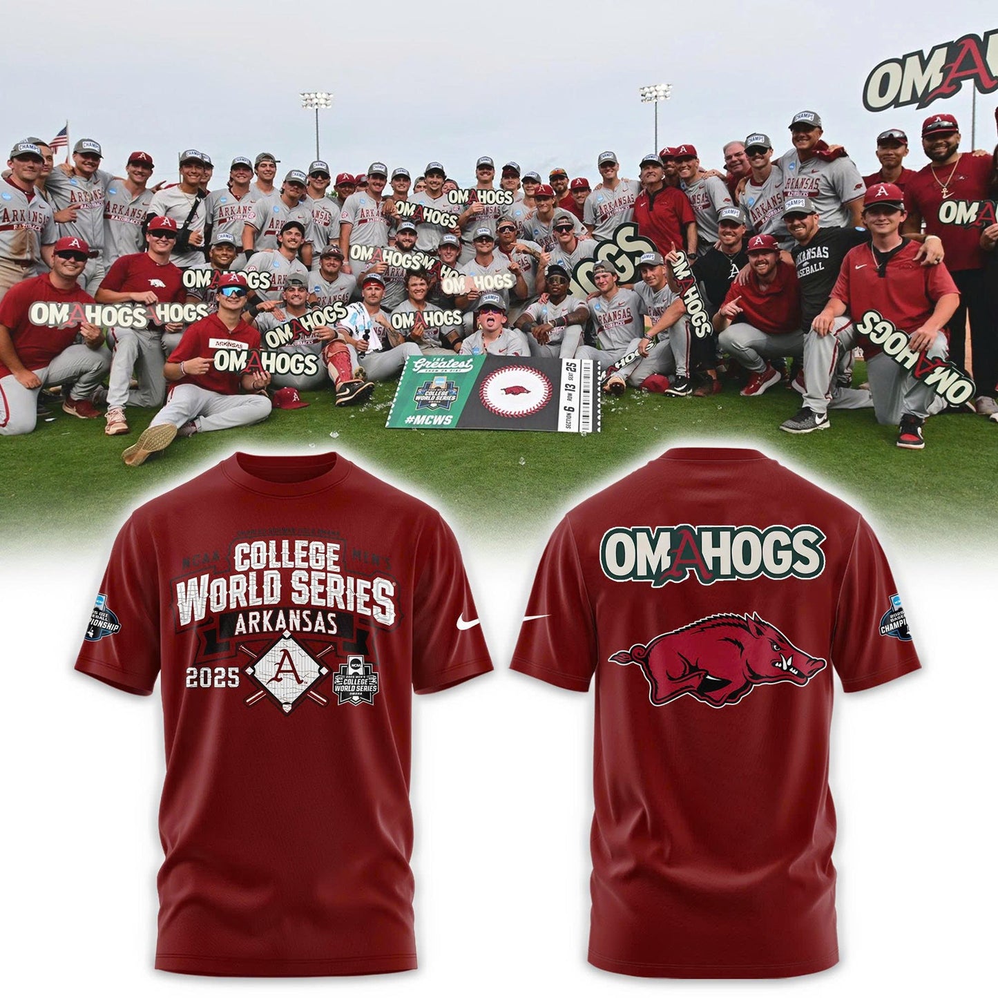 ARB 2025 College World Series Short Sleeve Combo Tshirt