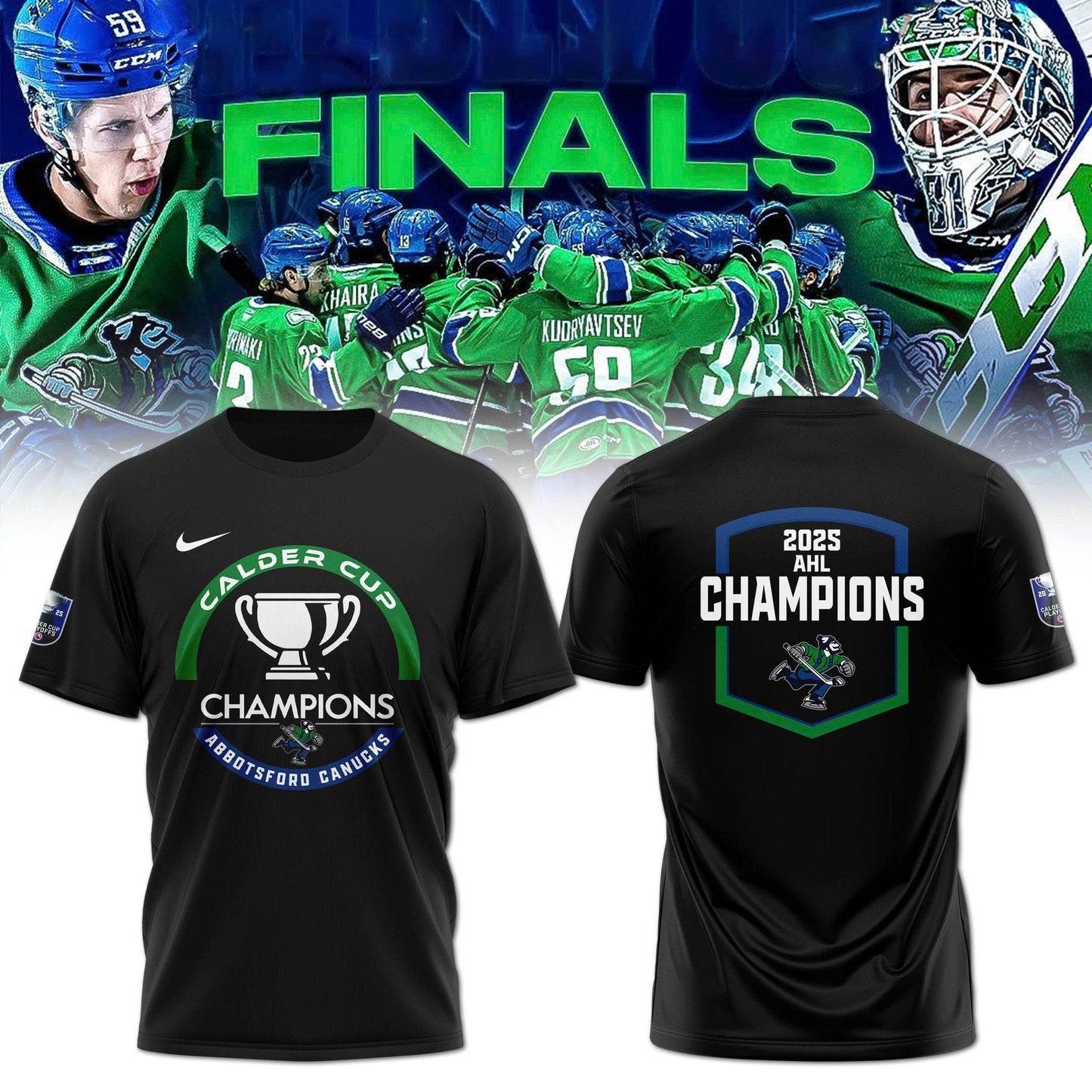 Abbotsford Canucks Calder Cup Champions 2025 Tshirt