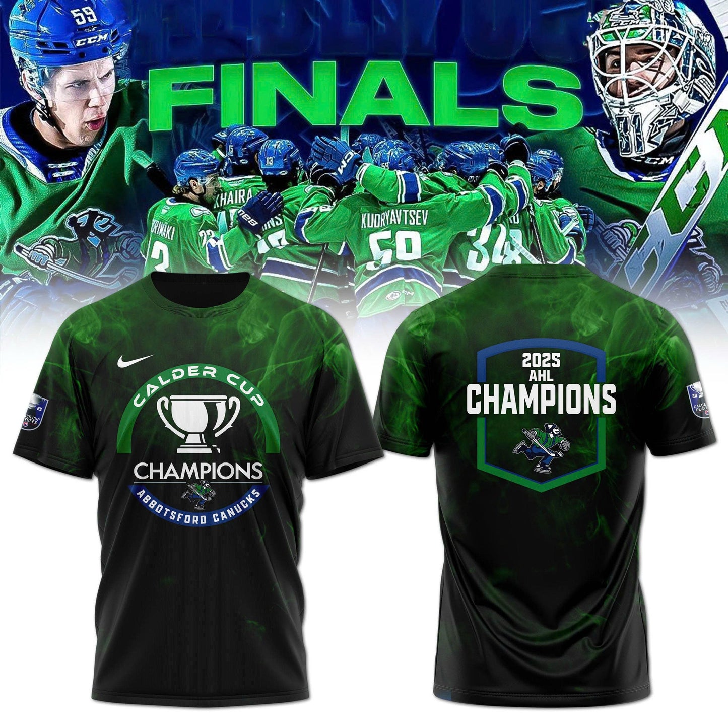 Abbotsford Canucks Calder Cup Champions 2025 Tshirt