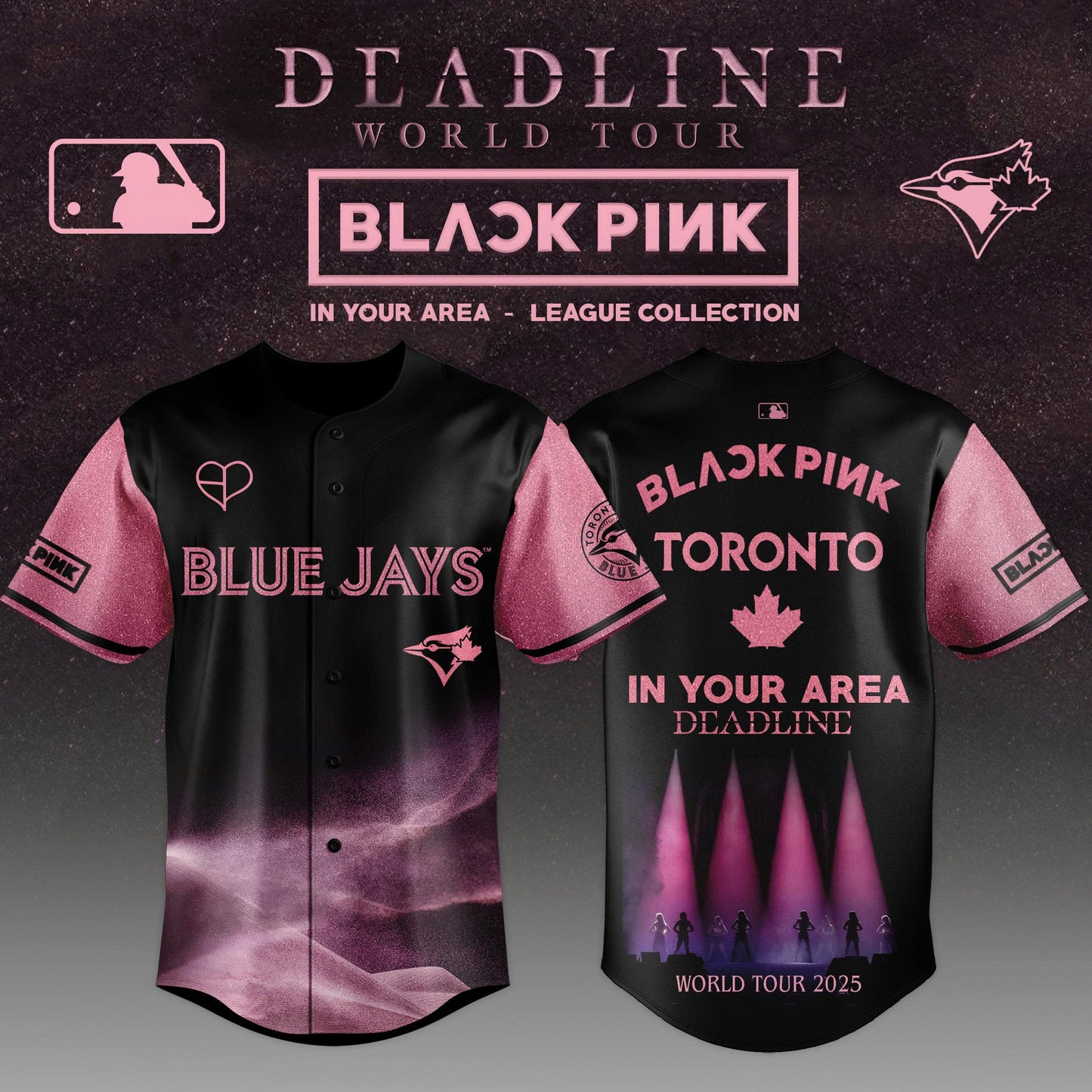 Toronto Blue Jays x BLACKPINK 2025 World Tour Limited Edition Jersey