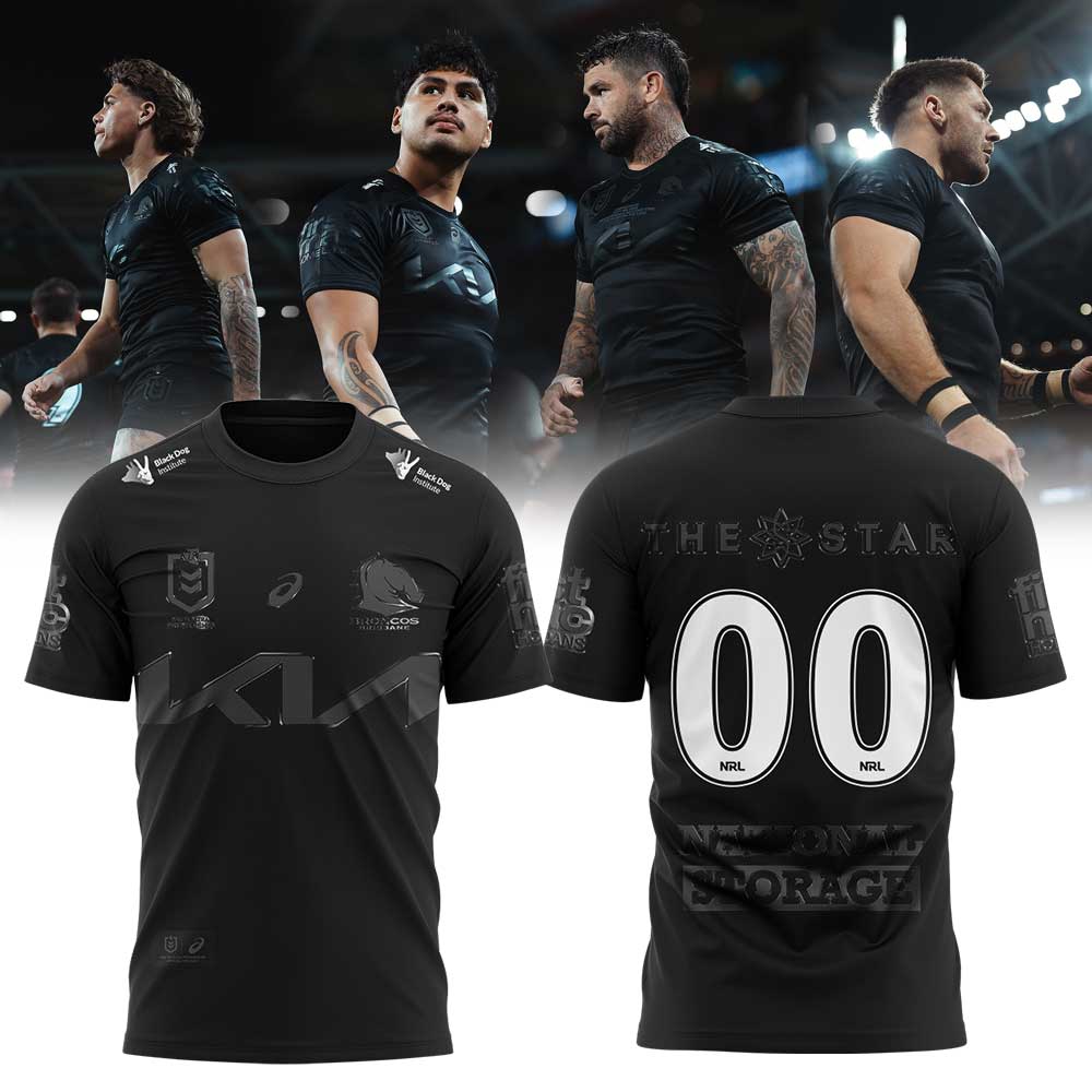 Brisbane Broncos Our 2025 Black New Jersey