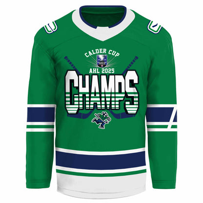 Abbotsford Canucks 2025 AHL Champions 2025 Jersey Hockey Editions Limited