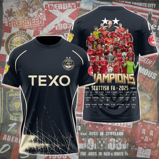 The Champions of Scotland â€“ Aberdeen 2025 T-Shirt