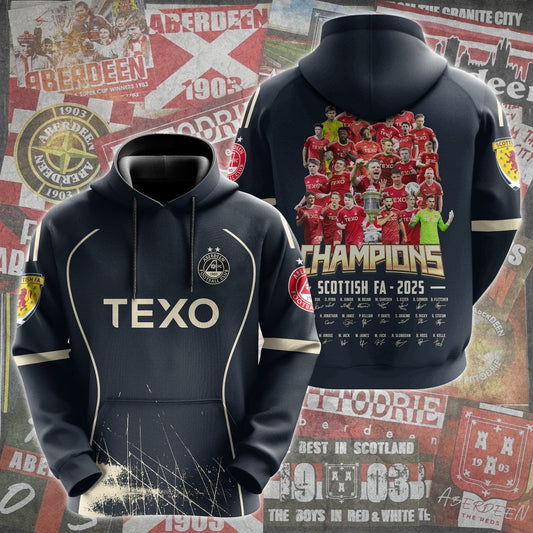 The Champions of Scotland â€“ Aberdeen 2025 Hoodie