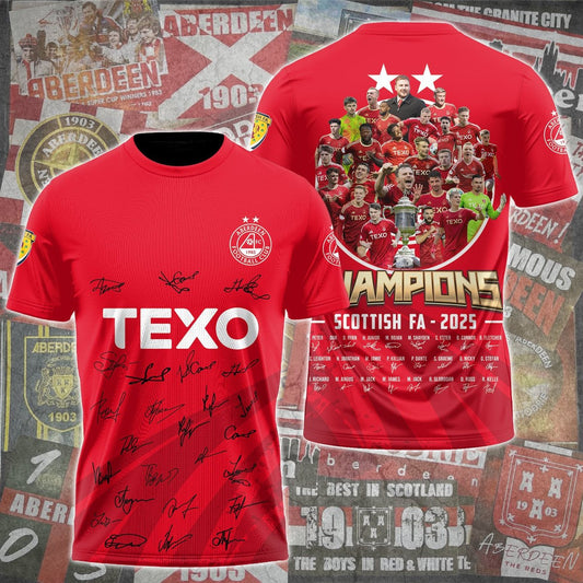 The Champions of Scotland â€“ Aberdeen 2025 T-Shirt