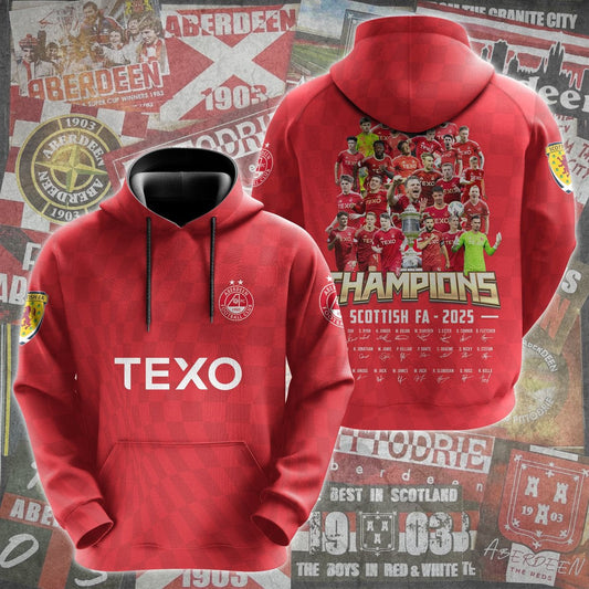 The Champions of Scotland â€“ Aberdeen 2025 Hoodie