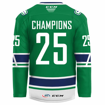 Abbotsford Canucks 2025 AHL Champions 2025 Jersey Hockey Editions Limited