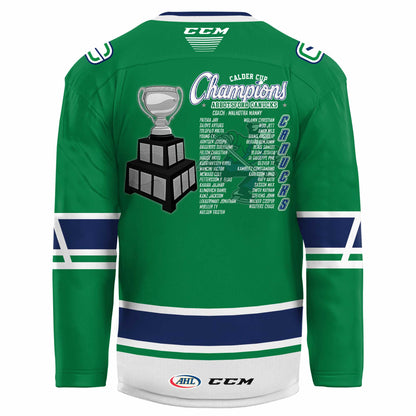 Abbotsford Canucks 2025 AHL Champions 2025 Jersey Hockey Editions Limited