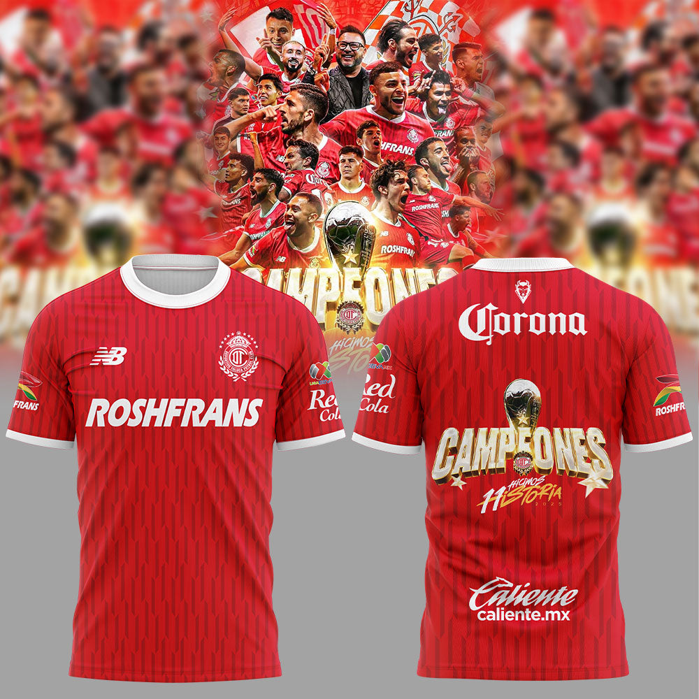 Toluca FC CampeÃ³n 2025 Liga MX T-Shirt