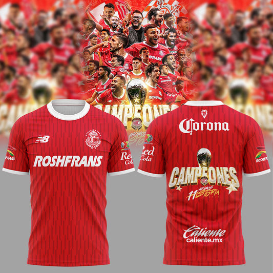 Toluca FC CampeÃ³n 2025 Liga MX T-Shirt