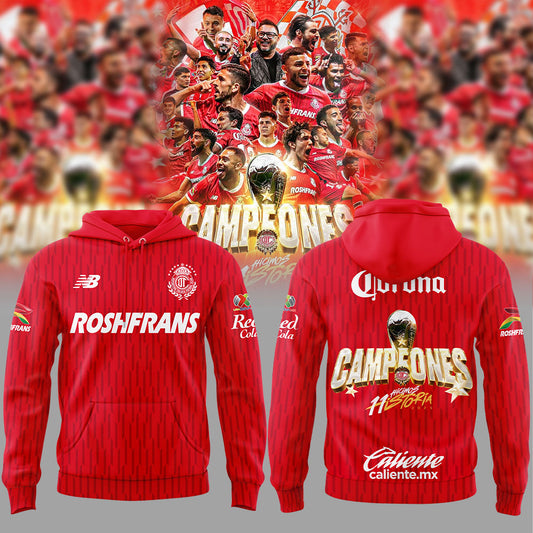 Toluca CampeÃ³n 2025 Liga MX Hoodie