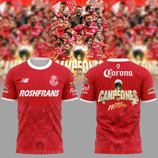 Toluca FC CampeÃ³n 2025 Liga MX T-Shirt