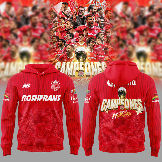Toluca CampeÃ³n 2025 Liga MX Hoodie
