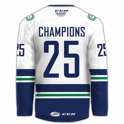 Abbotsford Canucks 2025 AHL Champions 2025 Jersey Hockey Editions Limited