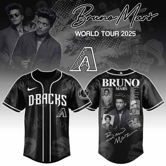 A Diamondbacks x Bruno Mars at Park MGM 2025 Jersey Editions Limited +Selling Out Fast