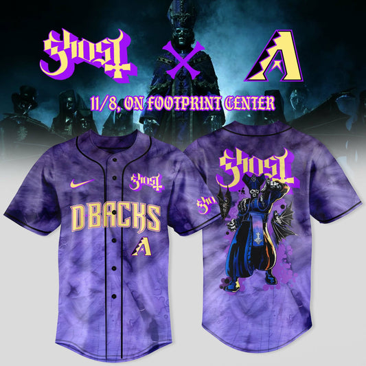 Arizona Diamondbacks x Ghost Band World Tour 2025 Jersey