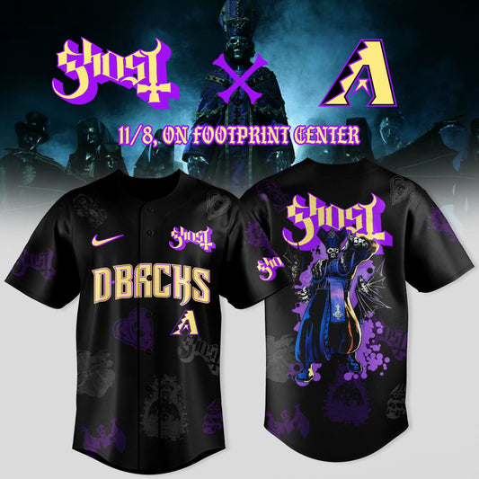 Arizona Diamondbacks x Ghost Band World Tour 2025 Jersey