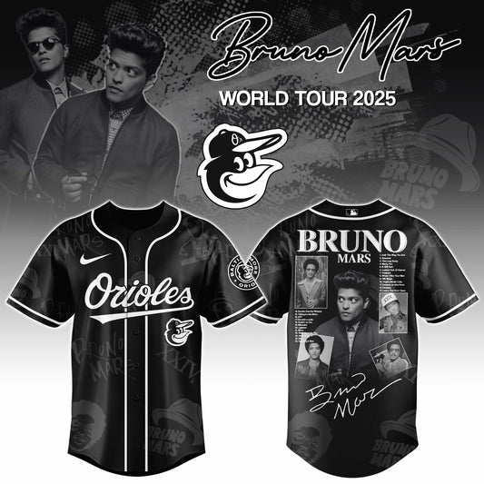 B Orioles x Bruno Mars at Park MGM 2025 Jersey Editions Limited +Selling Out Fast