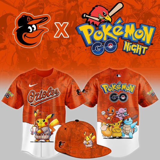 Baltimore Orioles 2025 Pokémon GO Night Limited Jersey