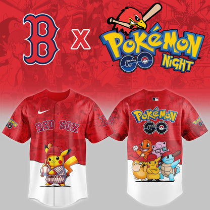 Boston Red Sox 2025 Pokémon GO Night Event Limited Jersey