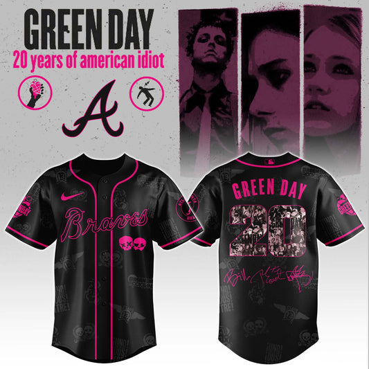 A Braves x Green Day 20th Anniversary Jersey 2025 Editions Limited + Selling Out Fast