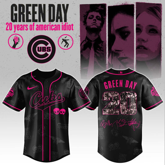 C Cubs x Green Day 20th Anniversary Jersey 2025 Editions Limited + Selling Out Fast