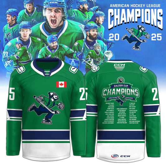 Abbotsford Canucks AHL Champions Cup 2025 Hockey Jersey Limited