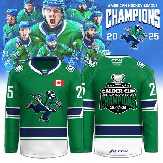 Abbotsford Canucks AHL Champions Cup 2025 Hockey Jersey Limited