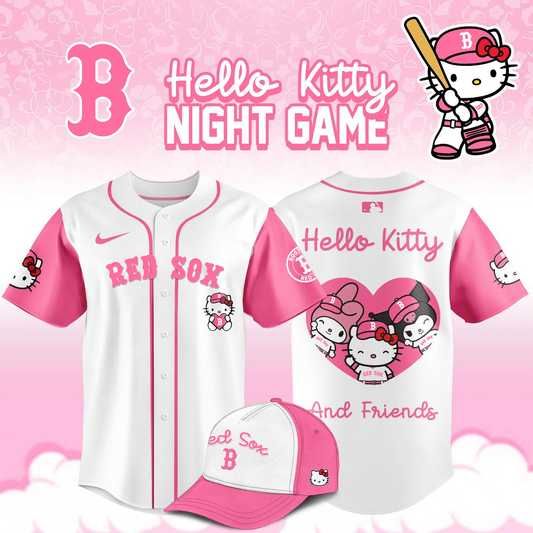 Boston Red Sox x Hello Kitty Night Game Limited Edition Jersey 2025