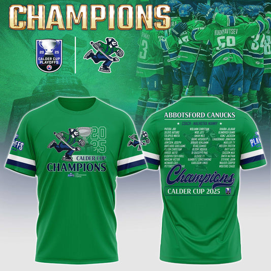 Abbotsford Canucks AHL Champions Cup 2025 Tshirt Limited