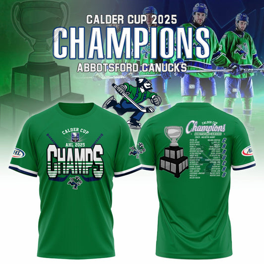 Abbotsford Canucks 2025 AHL Champions Tshirt Editions Limited