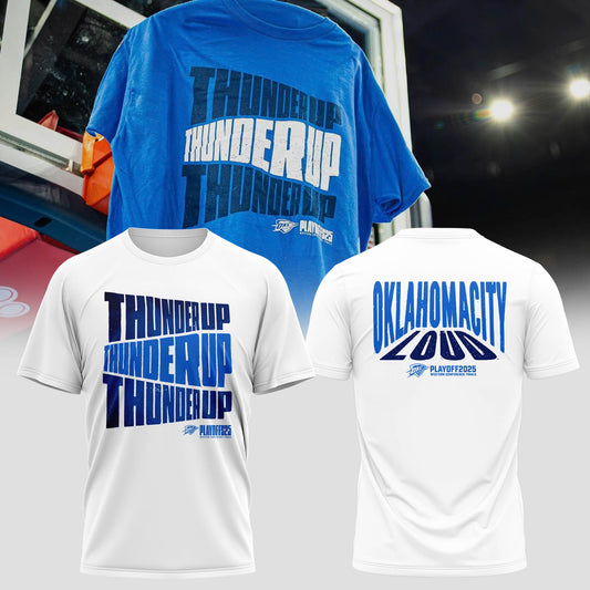 The 2025 Oklahoma City Thunder playoff Tshirt