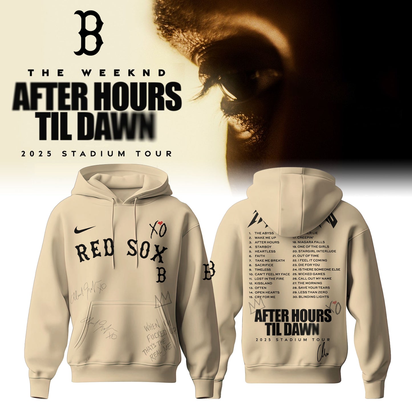 BOS x The Weeknd After Hours Til Dawn Hoodie Limited Edition