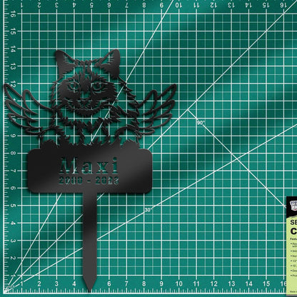 Personalized Balinese Cat Memorial Stake, Metal Stake, Sympathy Sign, Pet Grave Marker, Remembrance Stake