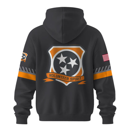2025 Tennessee Grey Football Zip Hoodie Limited Edition