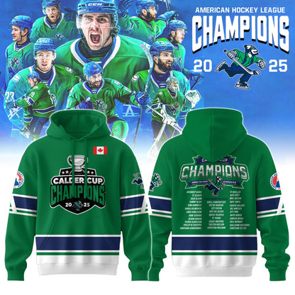 Abbotsford Canucks AHL Champions Cup 2025 Hoodie Limited
