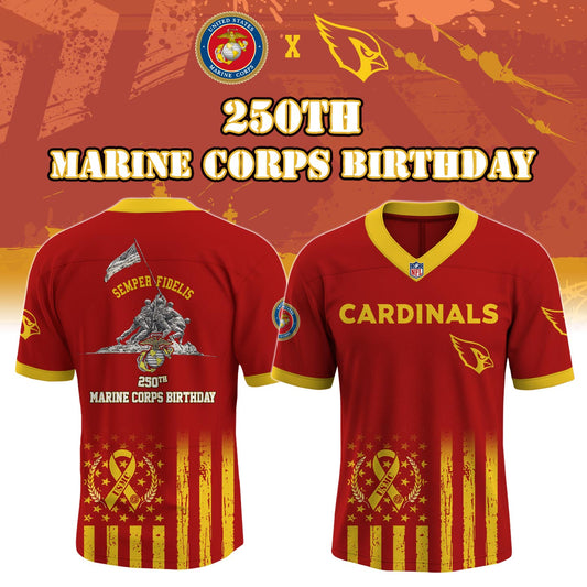 A Cardinals x 250th Birthday of the U.S. Marine Corps Jersey 2025 Limited Edition