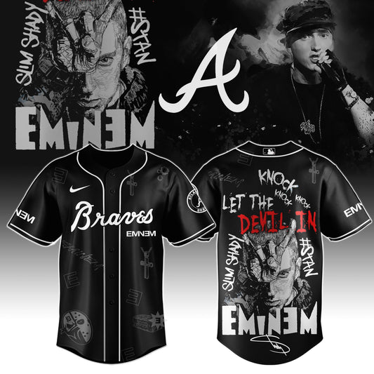 A Braves x Eminem STANS’ TO LAUNCH IN THEATRES WORLDWIDE 2025 Jersey Editions Limited +Selling Out Fast