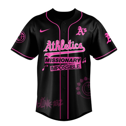 A’s x Blink-182 Missionary Impossible Tour 2025 Jersey