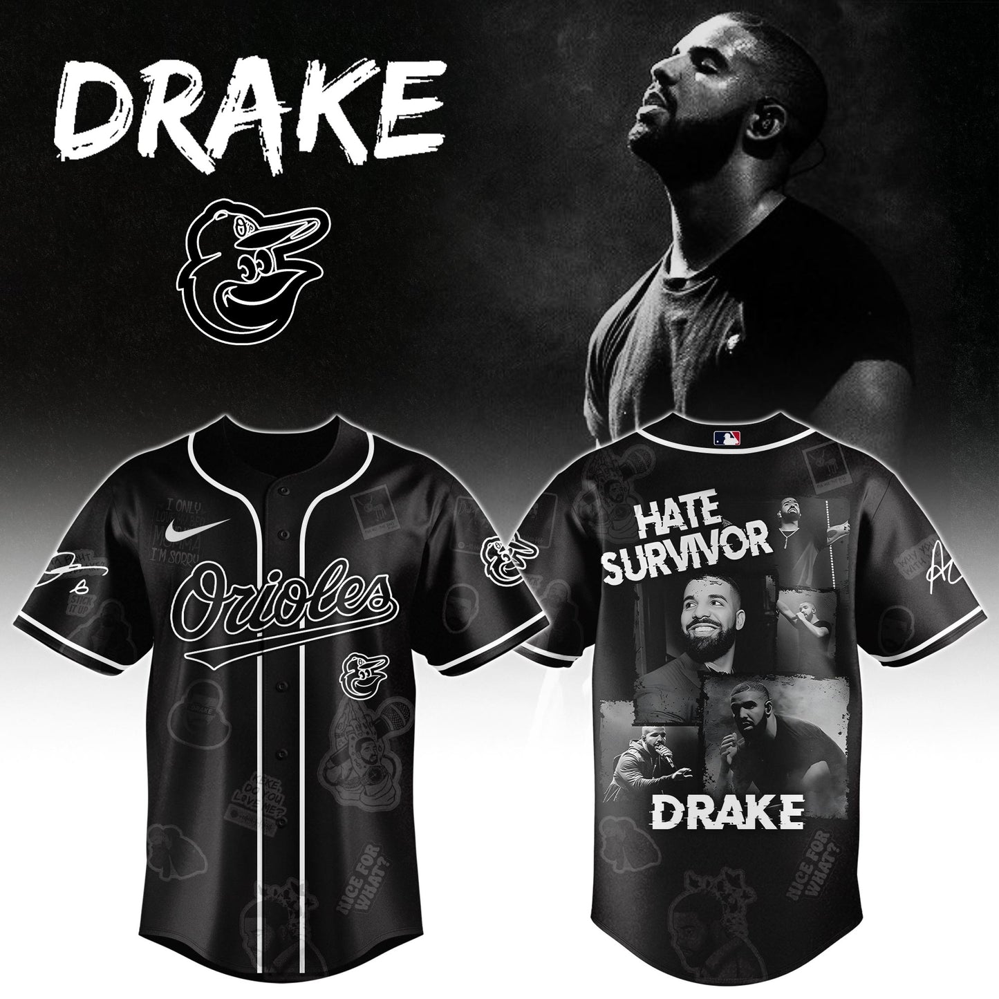 B Orioles x Drake Chromakopia The World Tour 2025 Jersey Editions Limited +Selling Out Fast